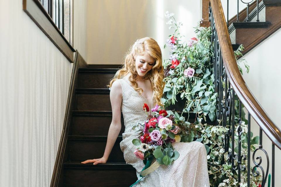 Staircase floral