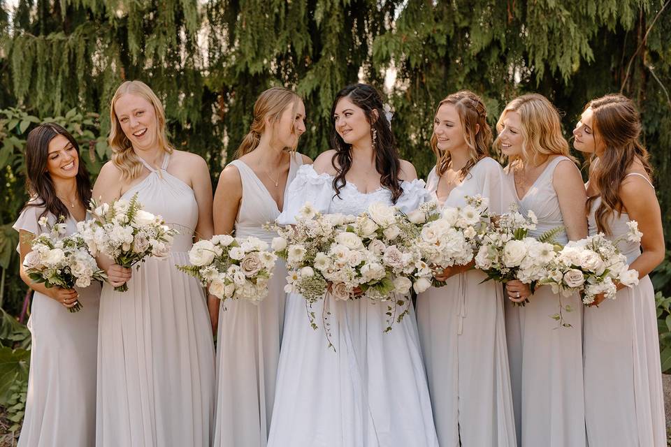 Light and airy wedding bouquet