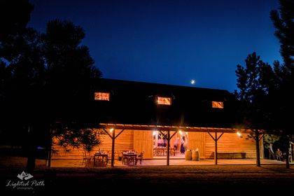 Barn at night