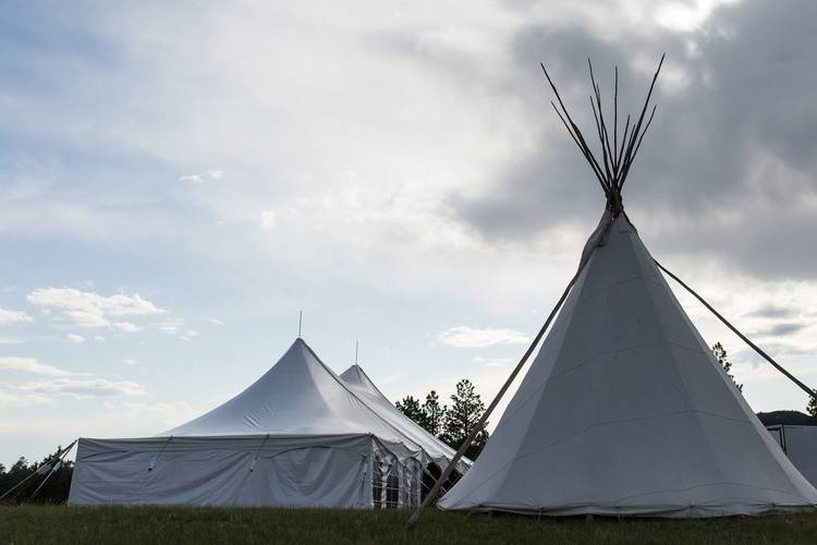 A tented event