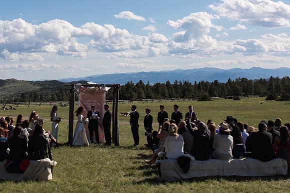 An outdoor ceremony