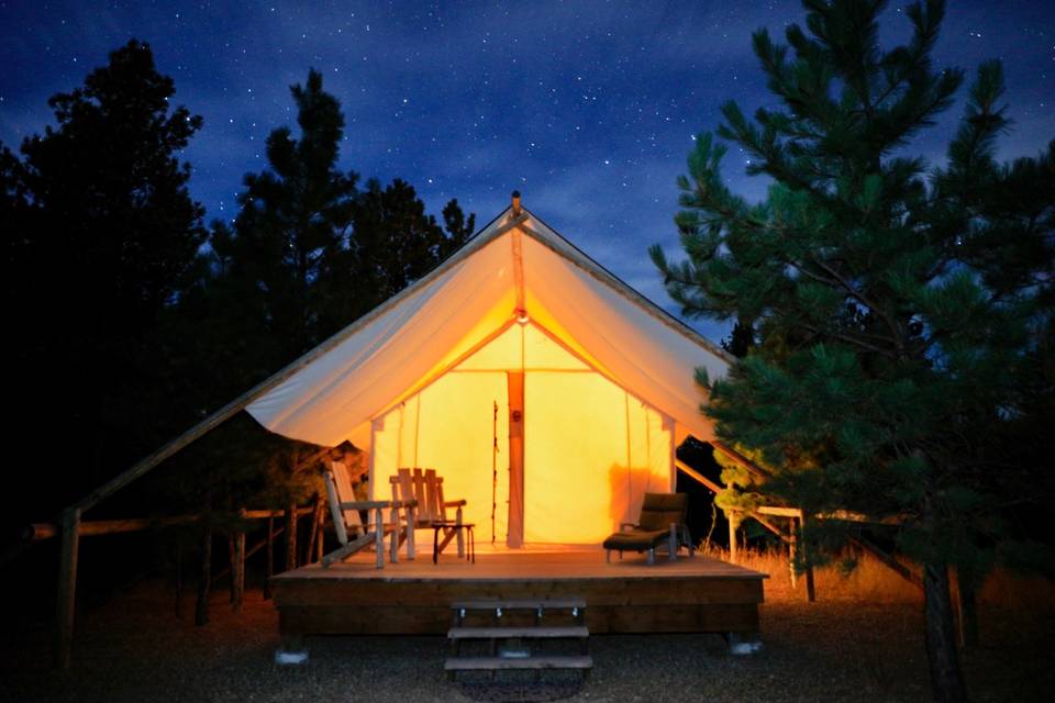 Glamping tent