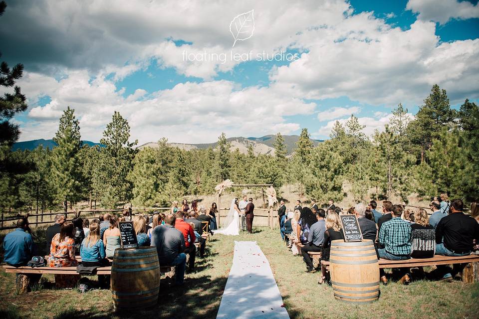 Mountain view ceremony