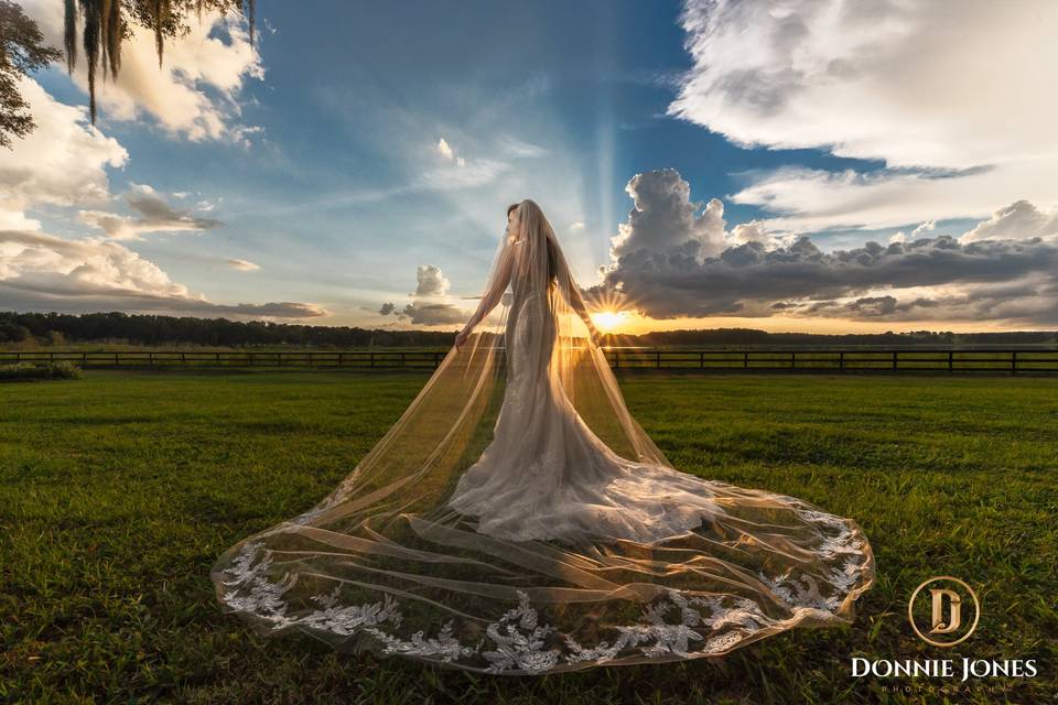 Sunset Bridal Portrait