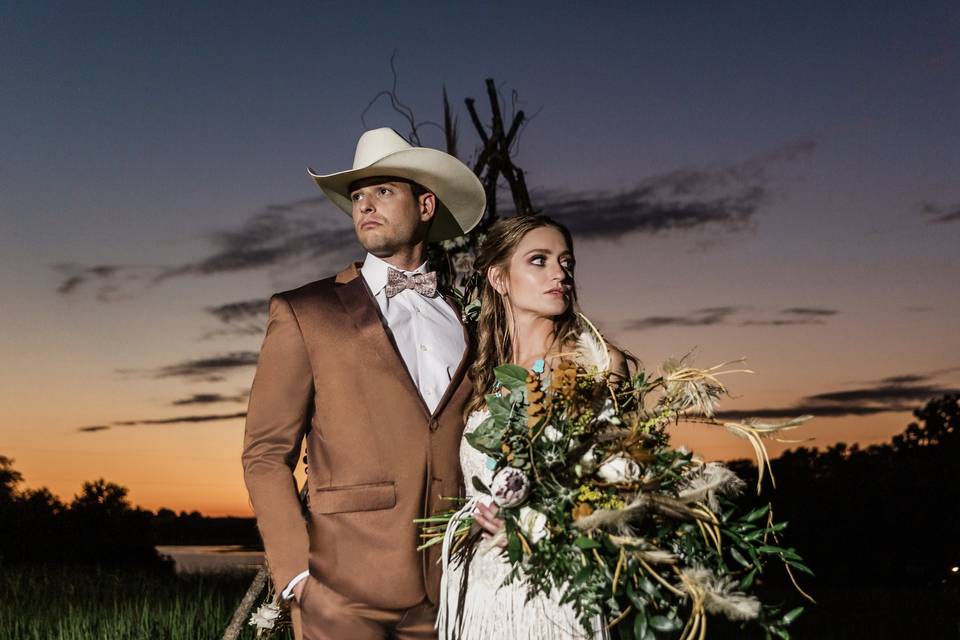 Boho Western Wedding