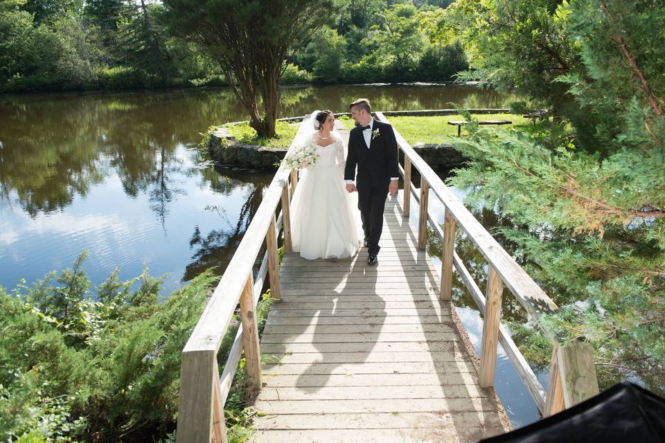 The bride and groom