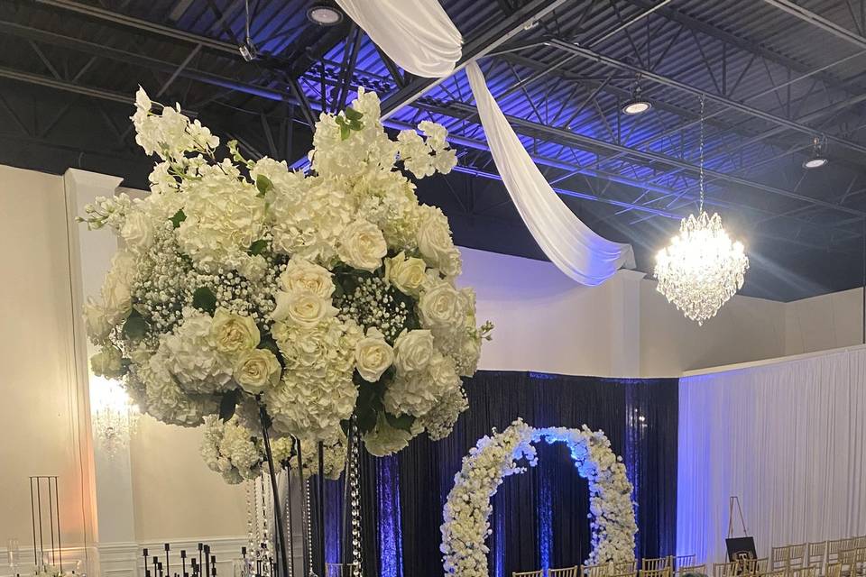 Floral decor and setup