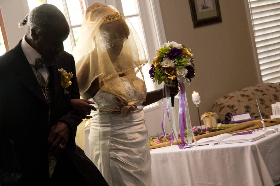 Here comes the bride