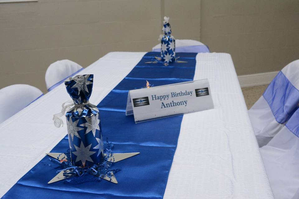Long table setup
