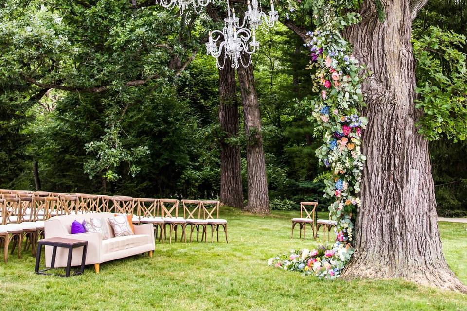 Stunning ceremony setup