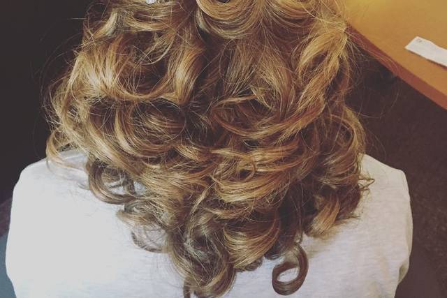 Perfect Half Updo and Curls