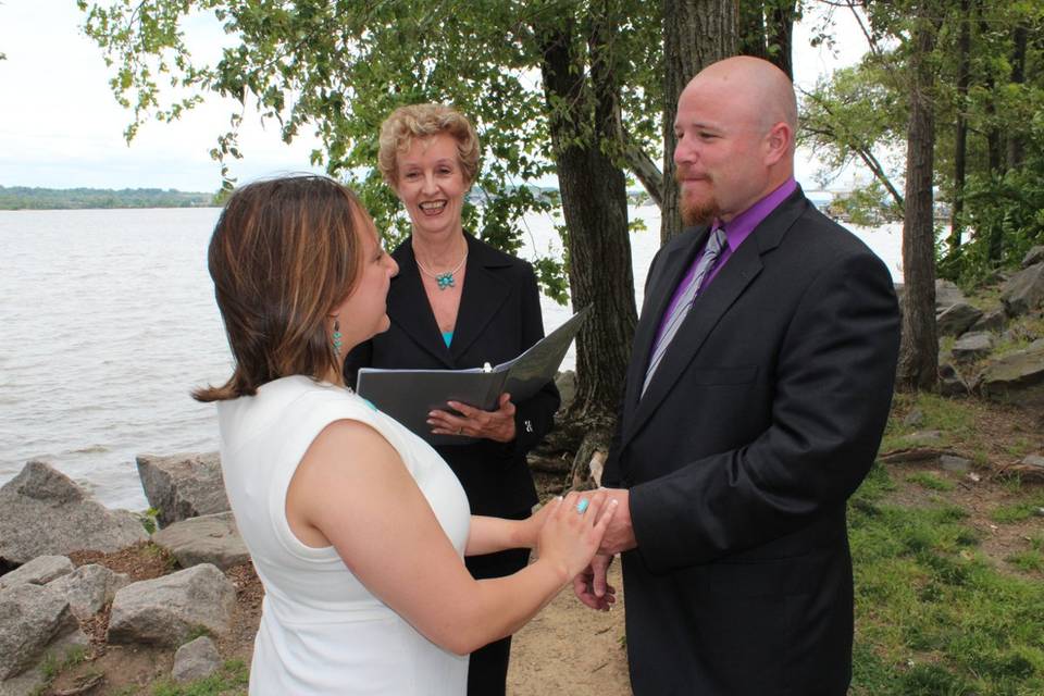 Officiant heading the ceremony