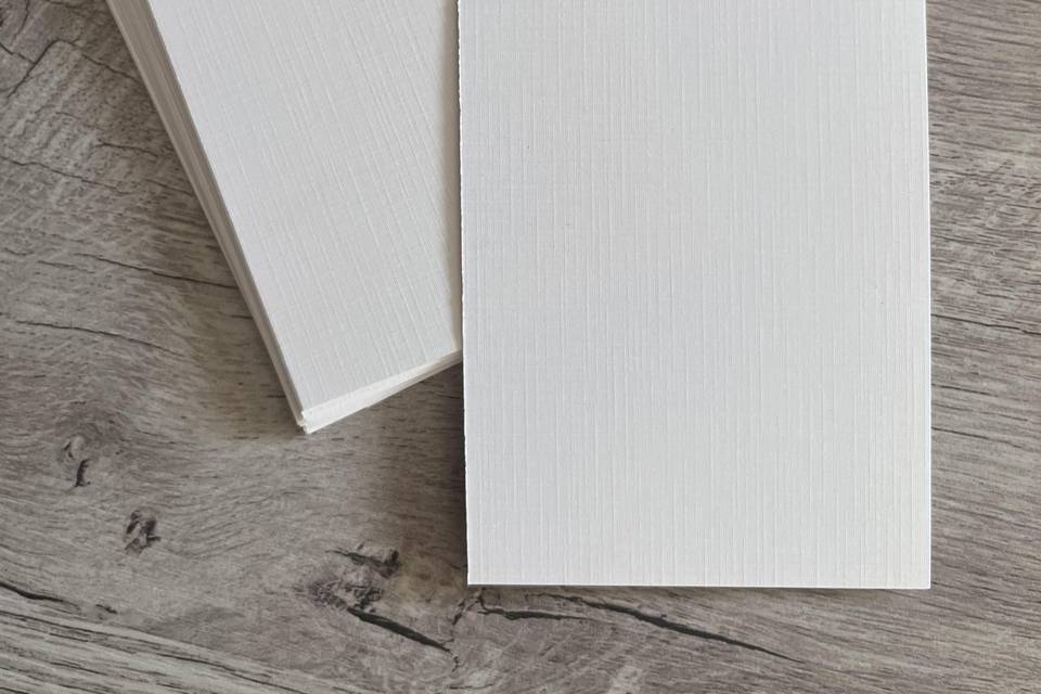 Luxurious linen 80lb paper
