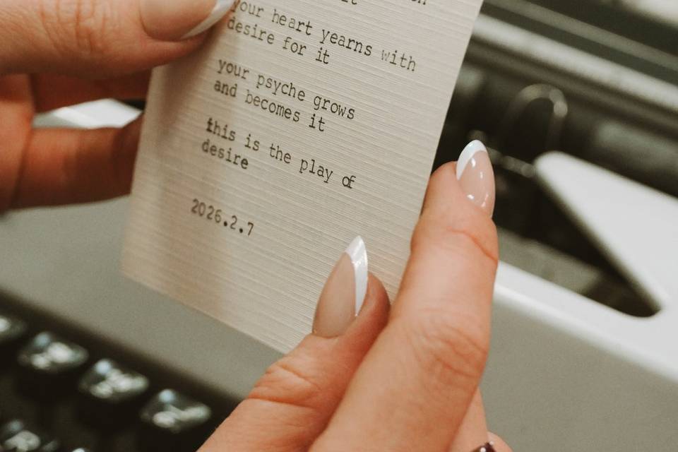 Hot off the typewriter...
