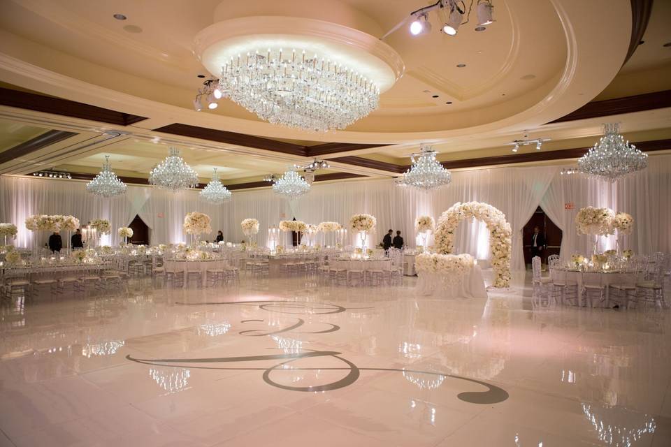 Wedding ballroom area