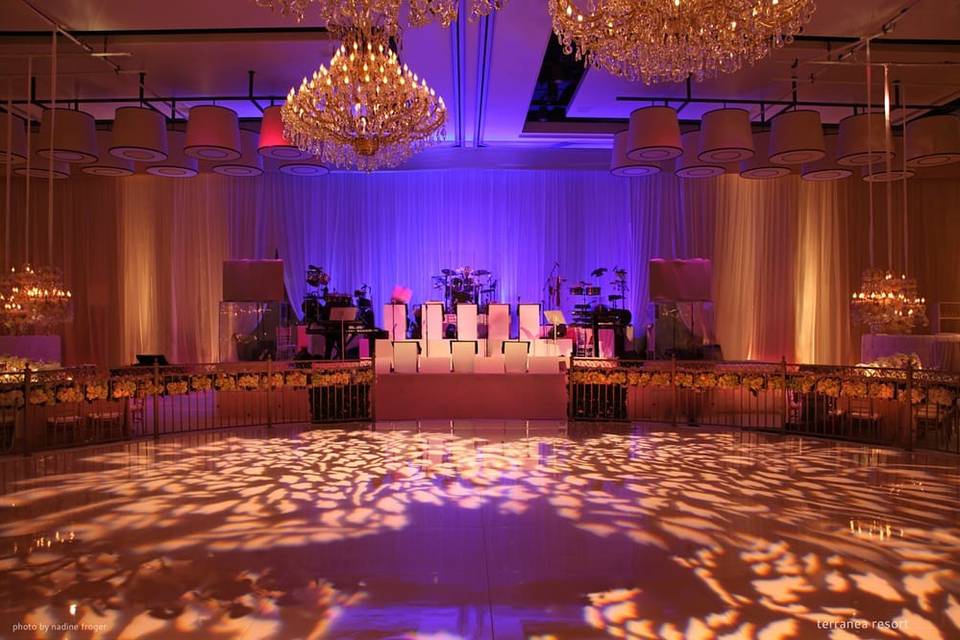 Wedding ballroom area