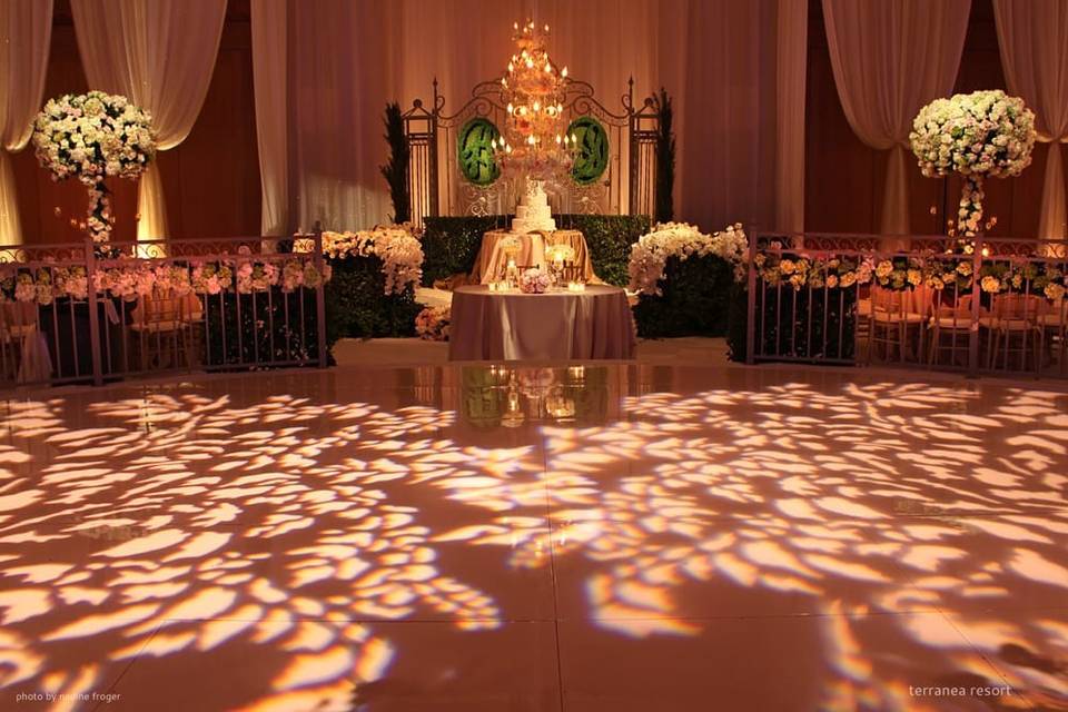 Wedding ballroom area