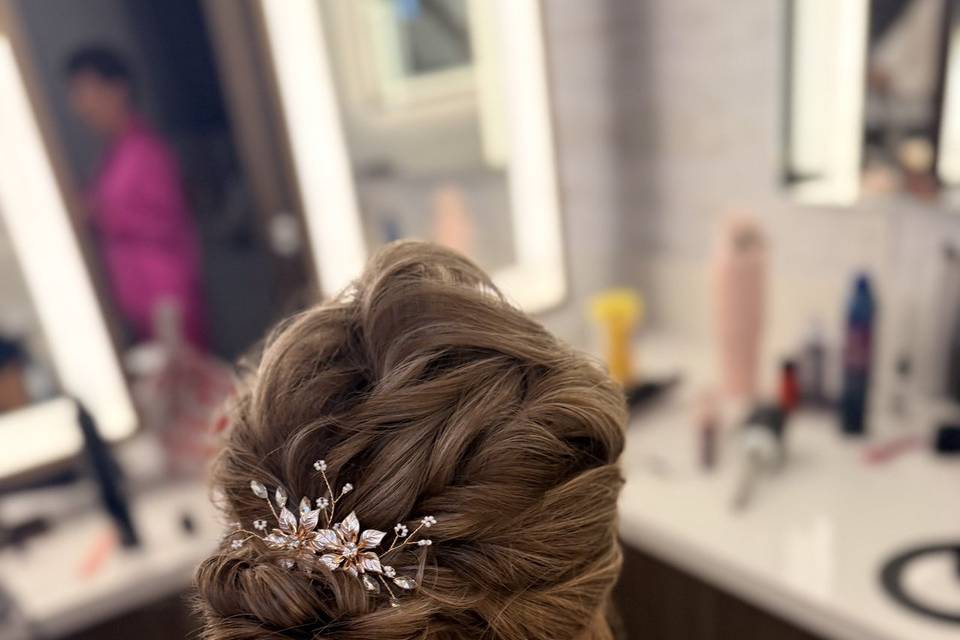 Bridal party hair