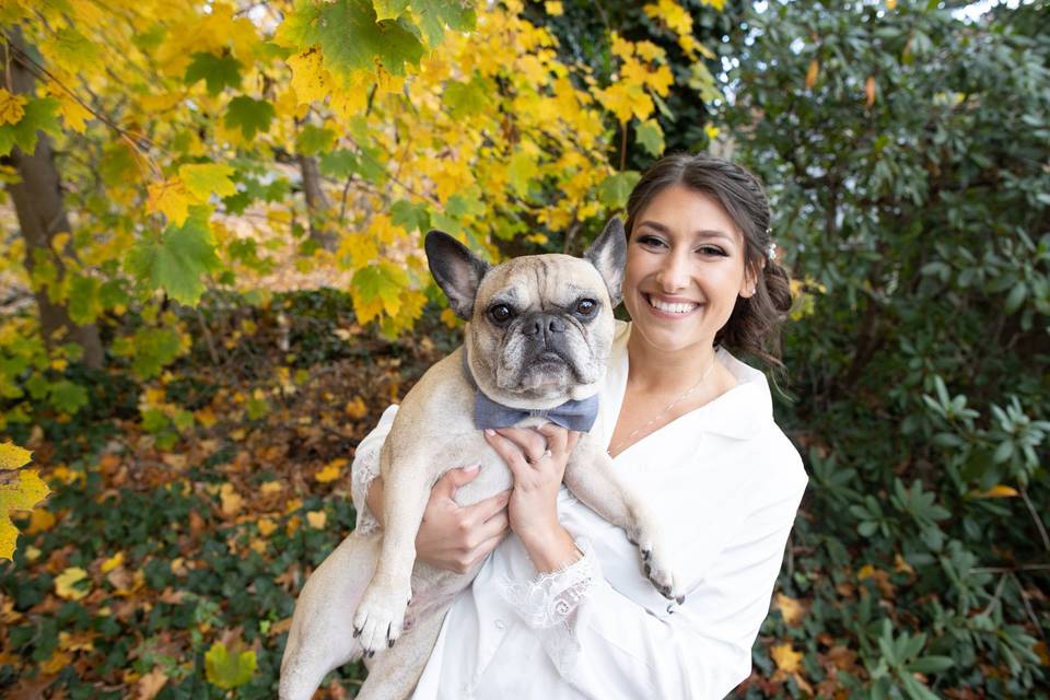 A girl and her pup