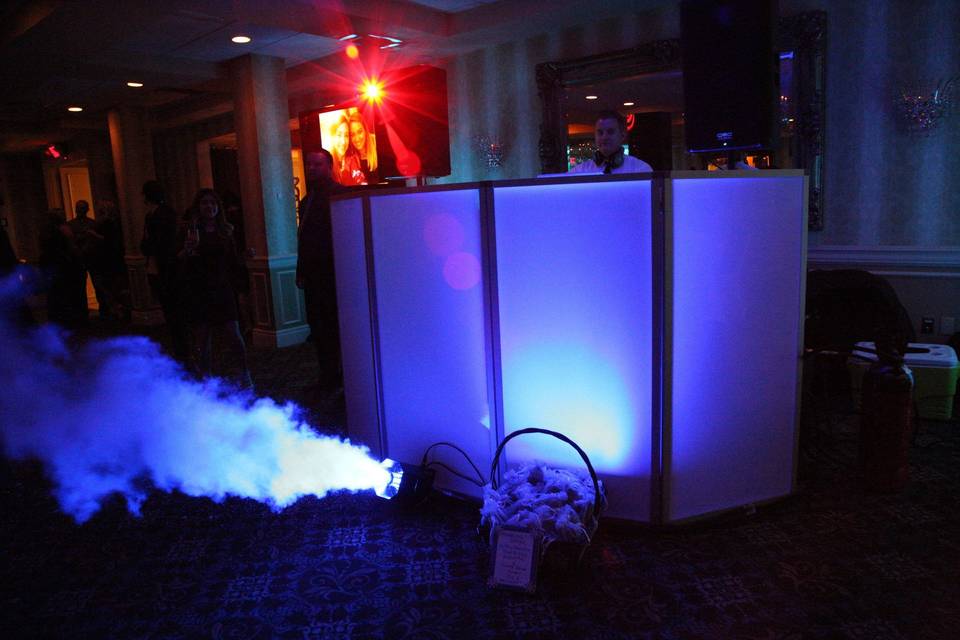 Dj booth setup