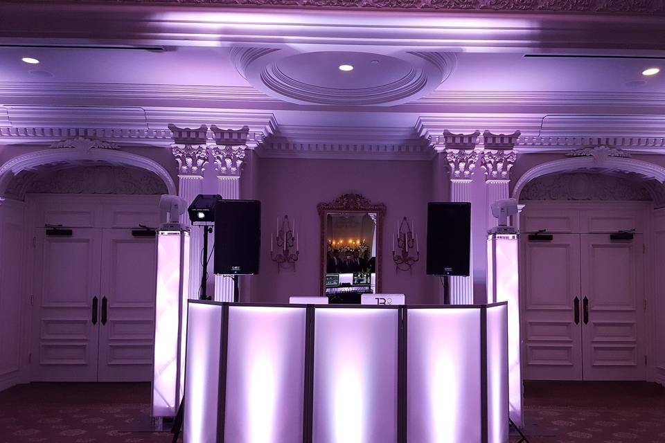 Dj booth setup