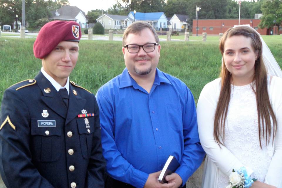 Wedding at Fort Campbell