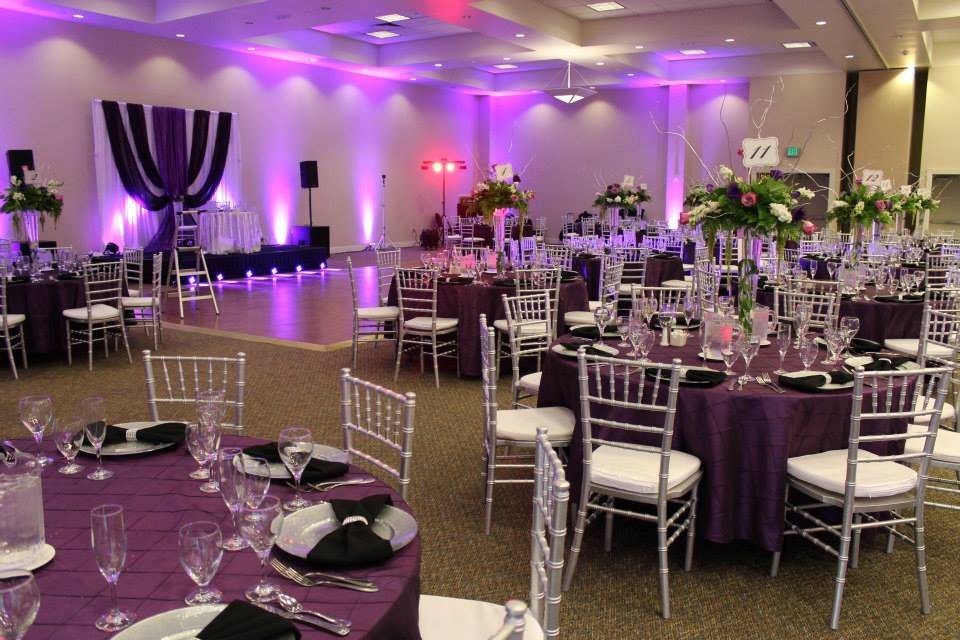 Wedding reception setup