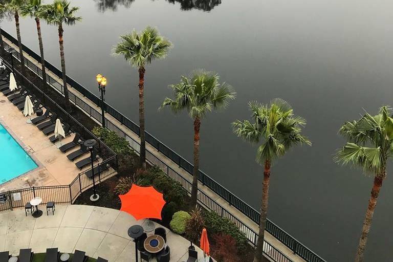 Outdoor view of University Plaza Waterfront Hotel