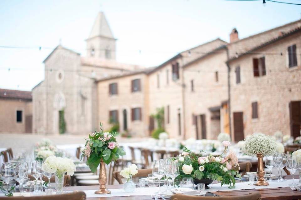 Courtyard dinner