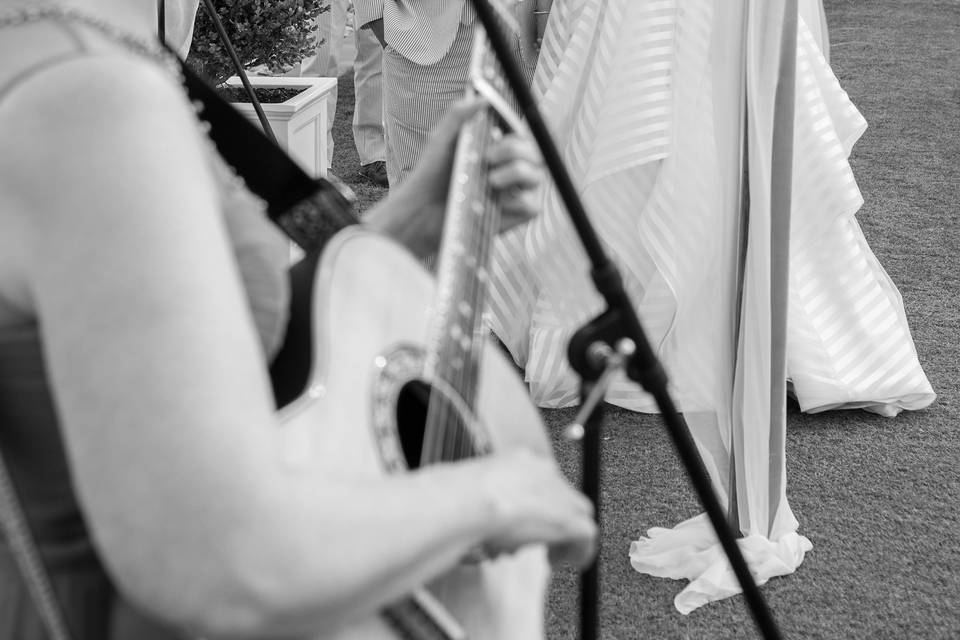 Performing during a ceremony