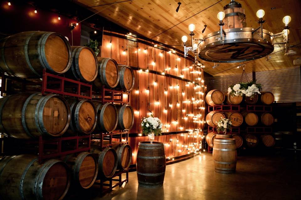 Ceremony in Barrel Room