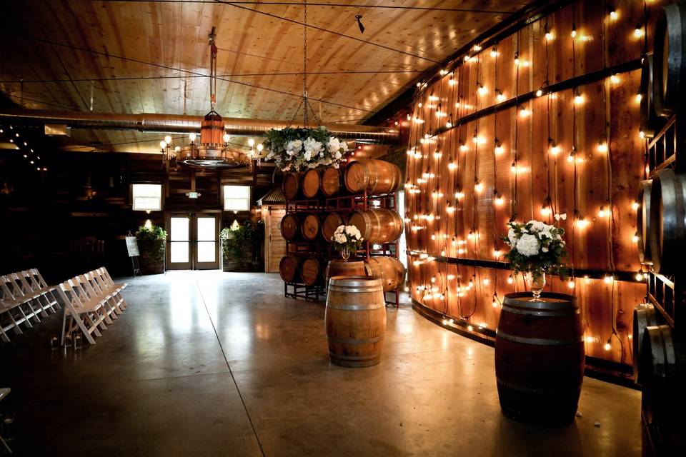 Ceremony in Barrel Room