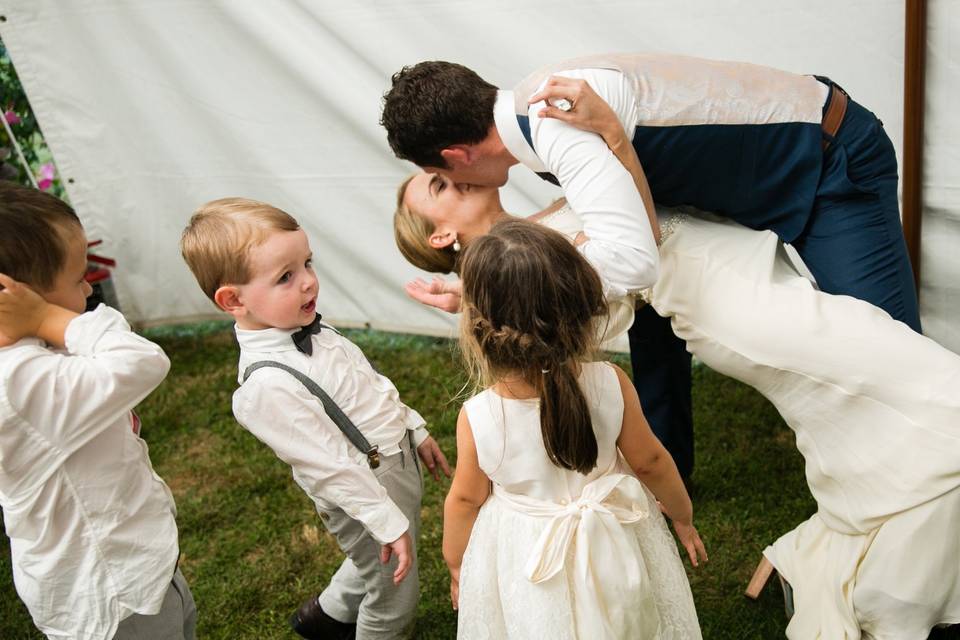 Ct. Tented Backyard Wedding