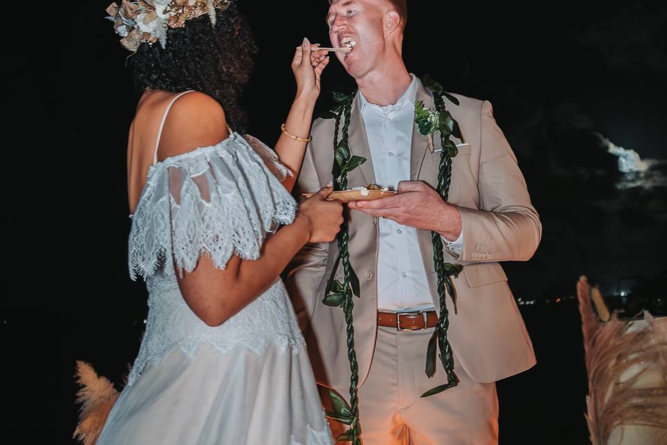 First cake bite
