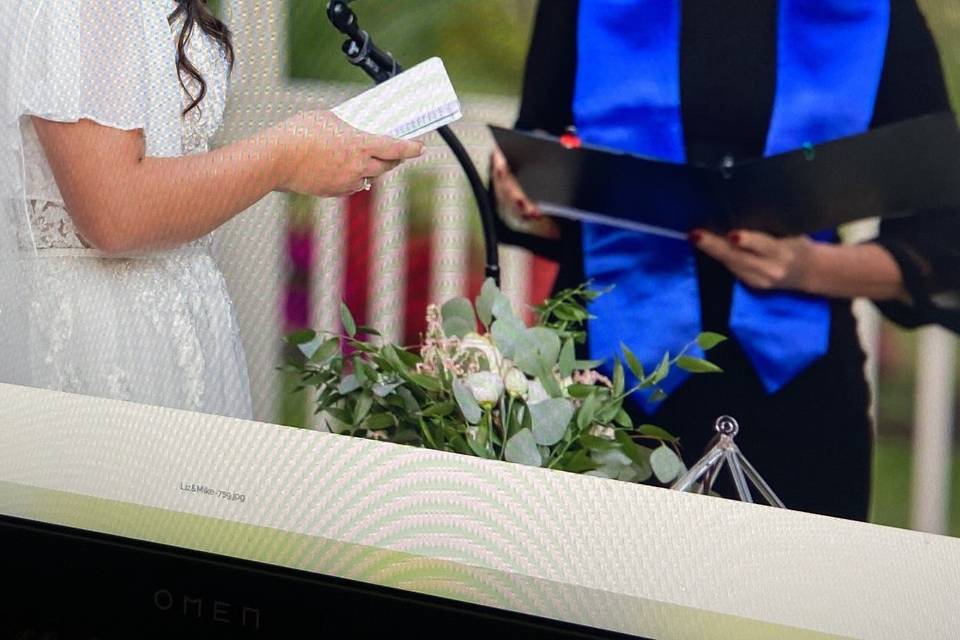Bride Sharing Vows!