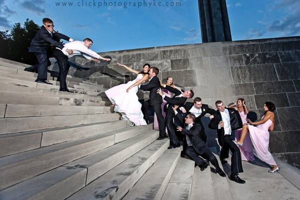 This image was actual thought up by one of the groomsmen...which goes to show, we love when our clients get into the camera fun.  :)