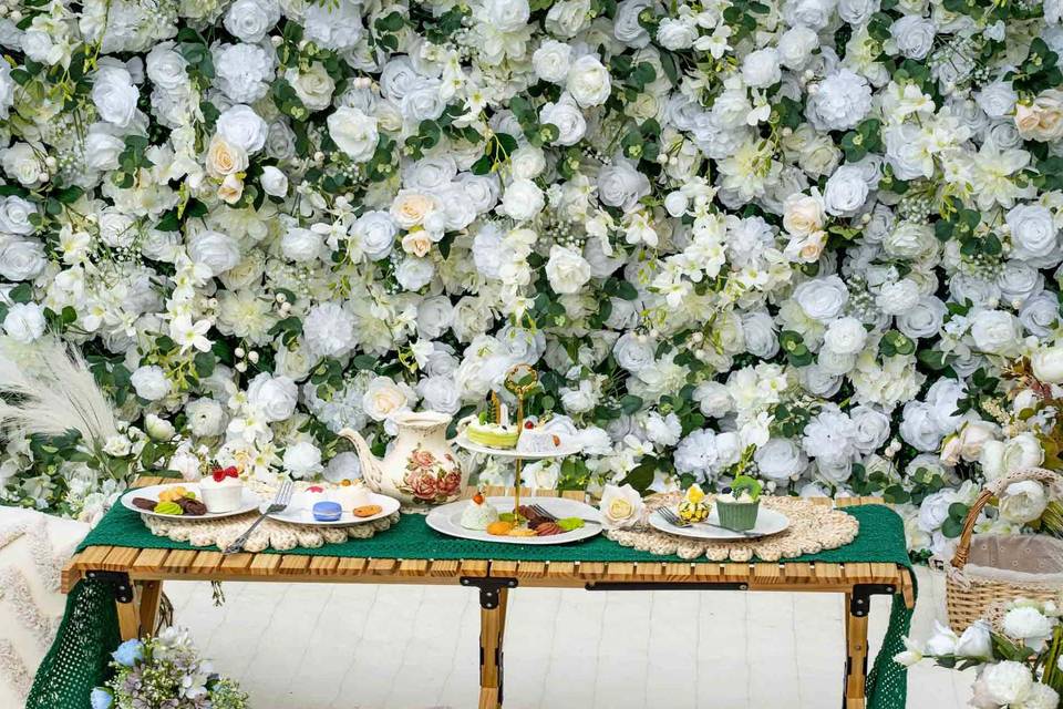 Wedding Flower Wall Backdrop