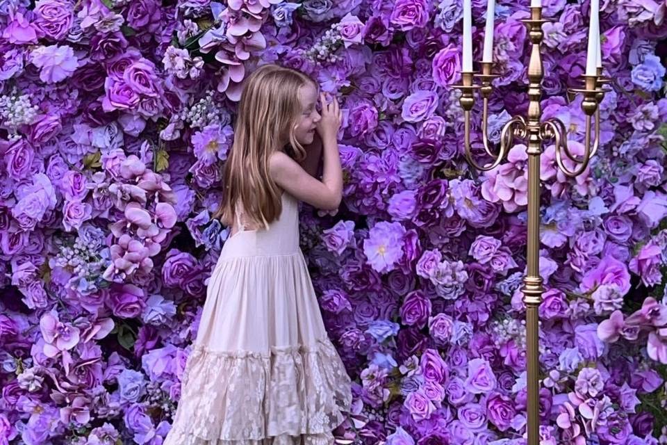 Purple Floral Backdrop