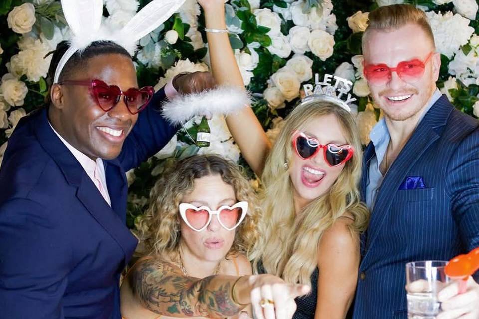 Event Photo Booth Flower Wall