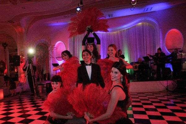 dancers, themed parties, can-can, cancan, dance show