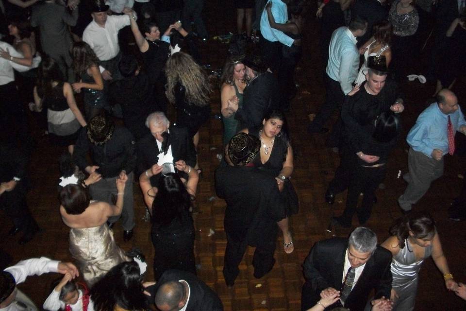 Guests dancing