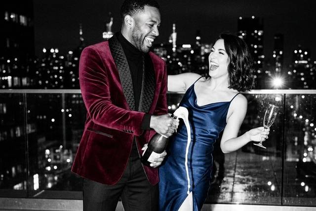 Rooftop Celebration Toast