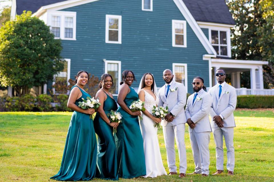 Wedding party photo