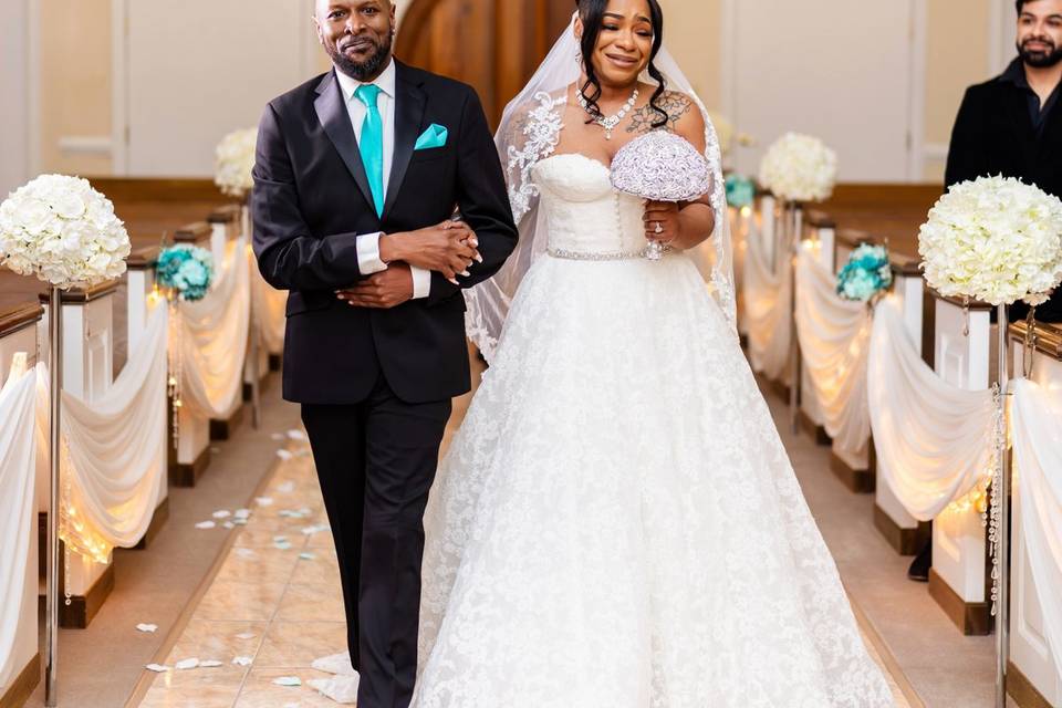 Walking down the aisle