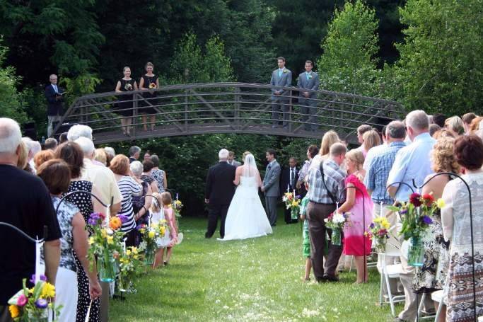 Outdoor wedding ceremony