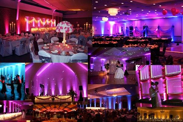 Uplighting example this is a offered addition at an additional cost
