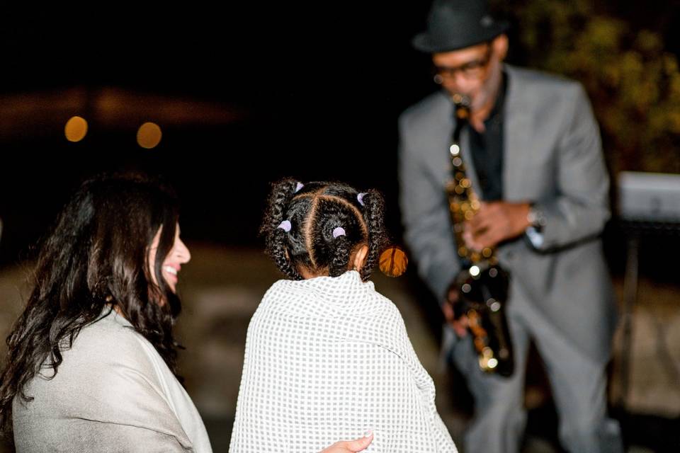 Wedding reception fan