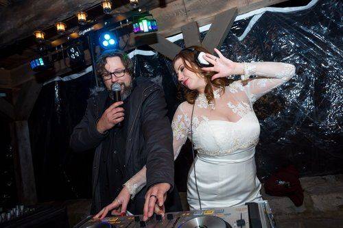 DJ and bride
