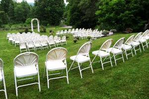 Wedding ceremony setup