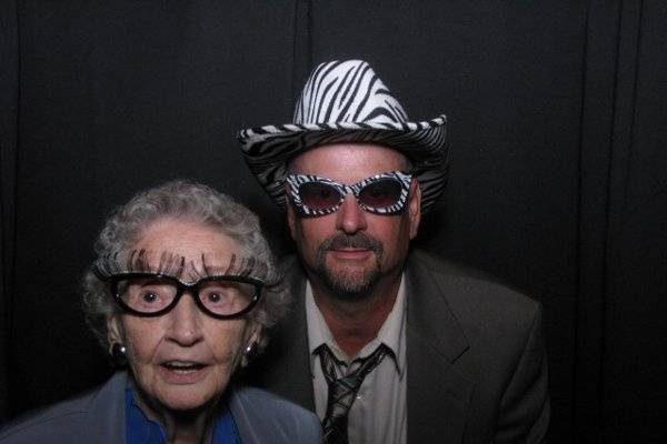 Granny Rockin the FlashBooth photo booth